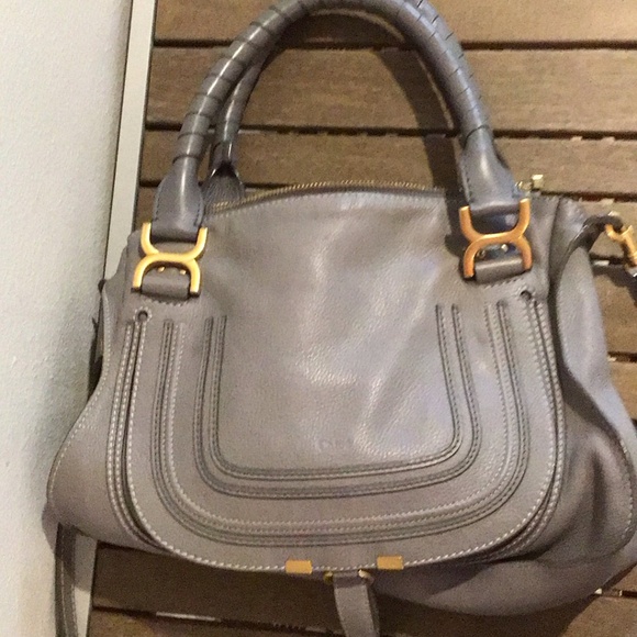 Chloé Gray Marcie Handbag - Picture 1 of 5